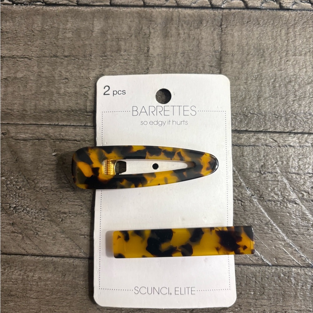 Scunci Tortoiseshell Hair Barrettes